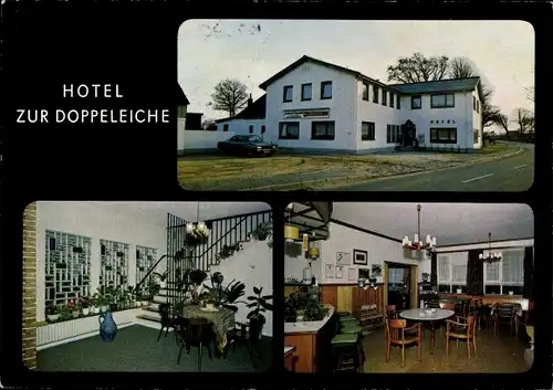 Ak Hohn in Schleswig Holstein, Hotel zur Doppeleiche, Innenansicht