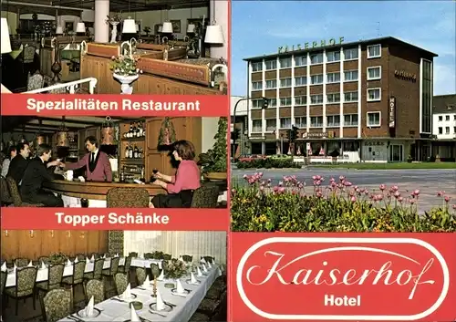 Klapp Ak Wesel am Niederrhein, Hotel Kaiserhof, Franz Etzel Platz 1