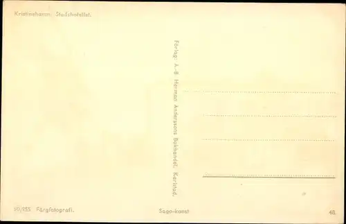 Ak Kristinehamn Schweden, Stadtshotellet
