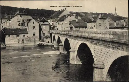 Ak Pont de Roide Doubs, Le Pont
