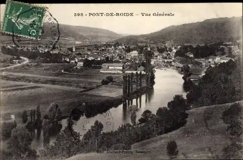 Ak Pont de Roide Doubs, Vue Generale