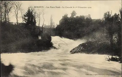 Ak Morieux Les Ponts Neufs Côtes-d’Armor, La Cascade