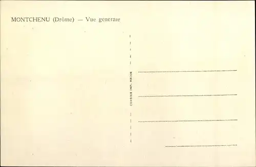 Ak Montchenu Drome, Vue generale