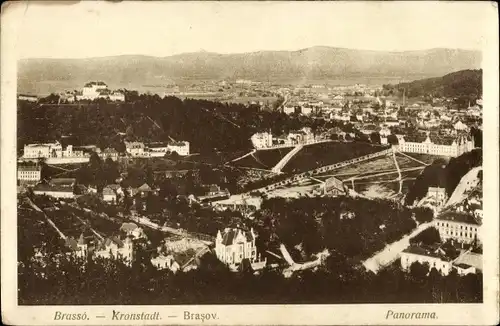 Ak Brașov Brassó Kronstadt Rumänien, Panorama