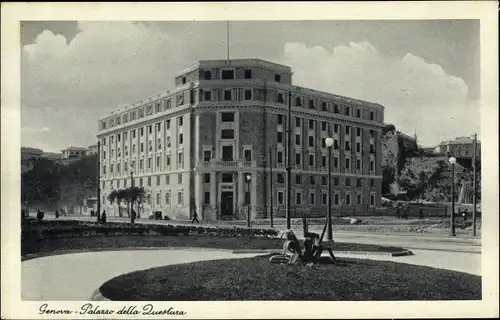 Ak Genova Genua Liguria, Palazzo della Questura