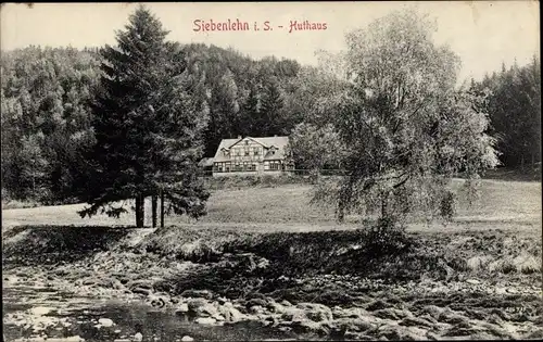 Ak Siebenlehn Großschirma im Kreis Mittelsachsen, Huthaus