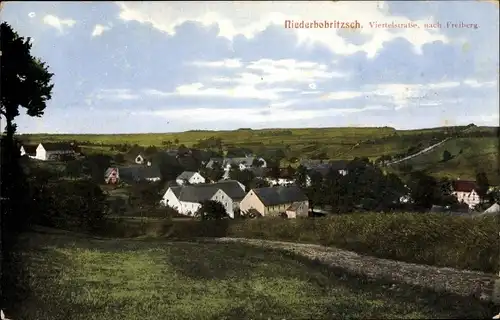 Ak Niederbobritzsch Bobritzsch Hilbersdorf im Erzgebirge, Viertelstraße