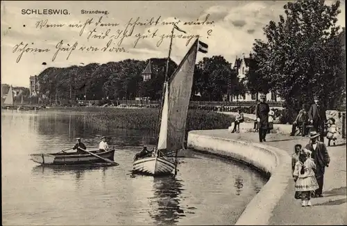 Ak Schleswig, Strandweg, Bootspartie