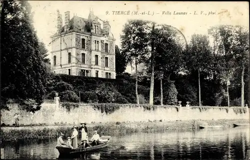 Ak Tiercé Maine et Loire, Villa Launay