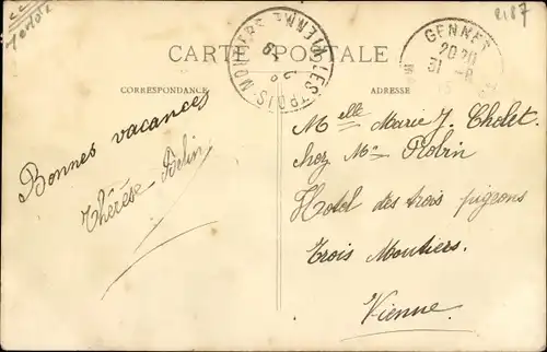 Ak Le Thoureil Maine et Loire, Ortspartie