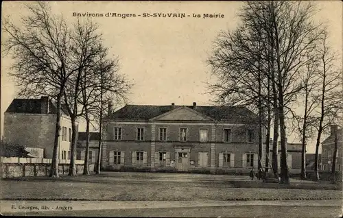 Ak Saint Sylvain Angers Maine et Loire, La Mairie