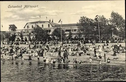 Ak Möltenort Heikendorf an der Kieler Förde, Strandpartie