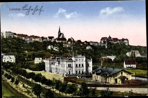 Ak Leisnig in Sachsen, Teilansicht