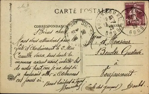 Ak Audincourt Doubs, Le Temple