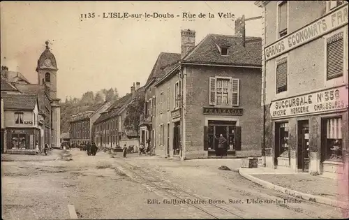 Ak L'Isle sur le Doubs, Rue de la Velle