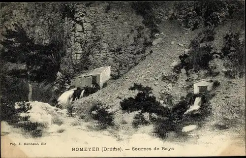 Ak Romeyer Drome, Sources de Rays