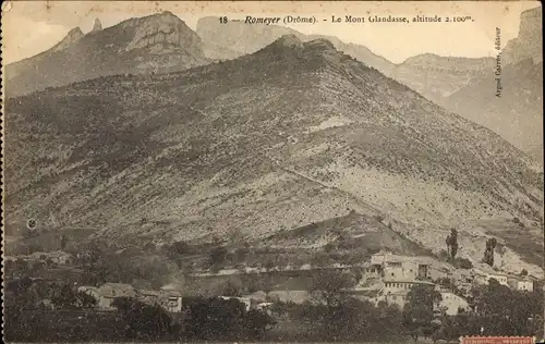 Ak Romeyer Drome, Le Mont Glandasse