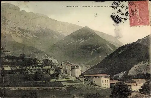 Ak Romeyer Drome, Pont de la Roche et Mont Giandaz