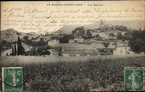 Ak La Baume Cornillane Drome, Vue Generale