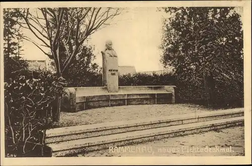 Ak Rammenau Sachsen, Neues Fichtedenkmal