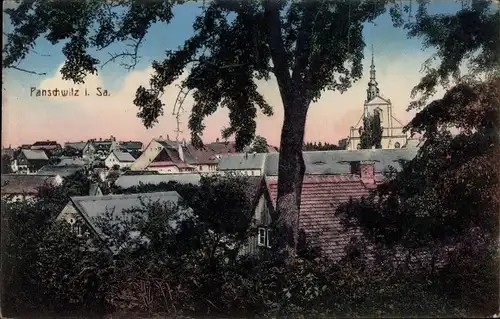 Ak Panschwitz Kuckau Oberlausitz, Blick auf den Ort