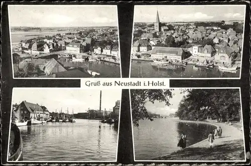 Ak Neustadt in Holstein, Stadtbilder, Jungfernstieg