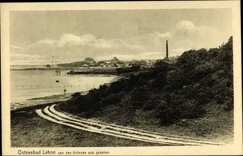 Ak Ostseebad Laboe, von den Gründen aus gesehen