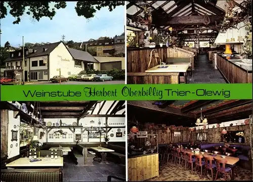 Ak Olewig Trier in Rheinland Pfalz, Weinstube Herbert Oberbillig, Olewigerstraße 192