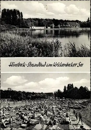 Ak Hinsbeck Nettetal am Niederrhein, Strandbad am Krickenbecker See