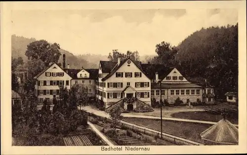 Ak Bad Niedernau Rottenburg am Neckar, Badhotel