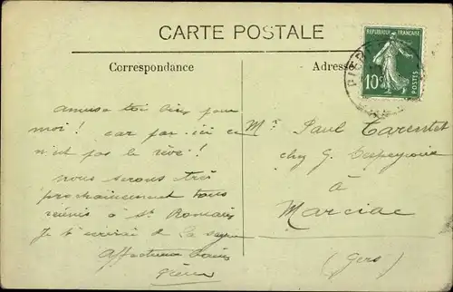 Ak Pierrelatte Drome, Vue du Champ de Mars