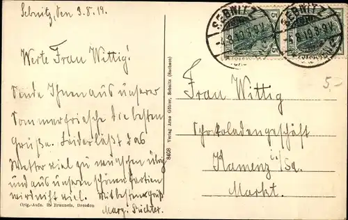 Ak Sebnitz in Sachsen, Panorama