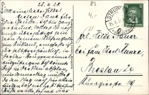 Ak Struppen in Sachsen, Gasthof, Kirche