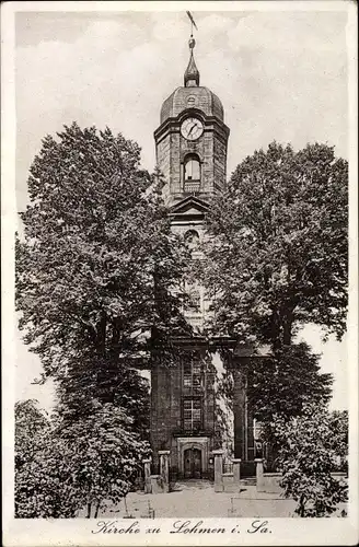 Ak Lohmen Sächsische Schweiz, Kirche