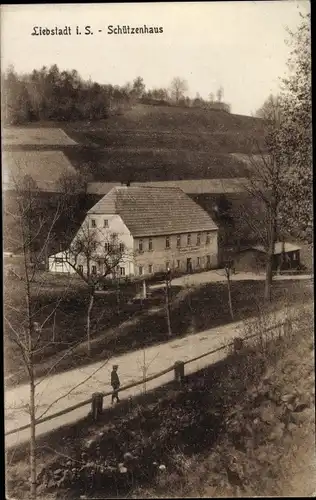 Ak Liebstadt Erzgebirge Sachsen, Schützenhaus