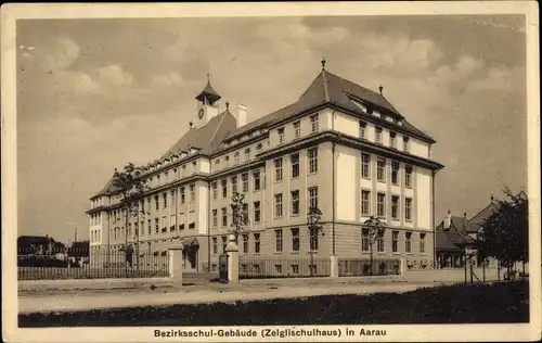 Ak Aarau Kanton Aargau, Bezirksschul-Gebäude