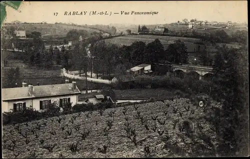 Ak Rablay Maine-et-Loire, Vue Panoramique