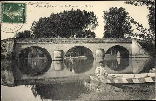 Ak Chacé Maine-et-Loire, Le Pont sur le Thouet