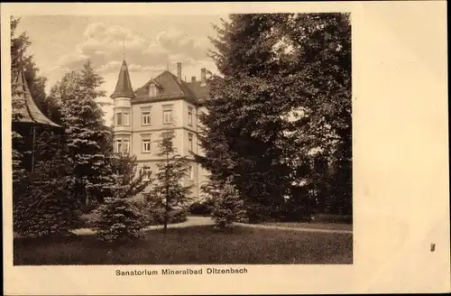 Ak Bad Ditzenbach Baden Württemberg, Sanatorium Mineralbad