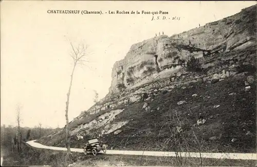 Ak Chateauneuf Charente, Les Roches de la Font qui Pisse