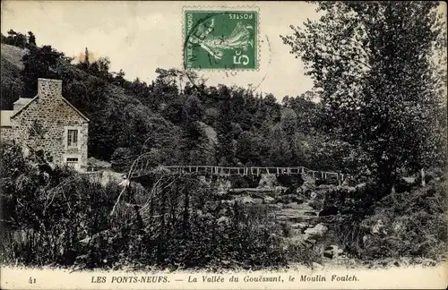 Ak Les Ponts Neufs Côtes-d’Armor, La Vallee du Gouessant, le Moulin Fouleh