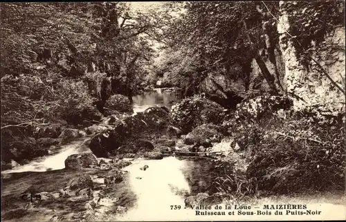 Ak Maizieres Meurthe et Moselle, Vallee de la Loue, Ruisseau et Sous Bois du Puits Noir