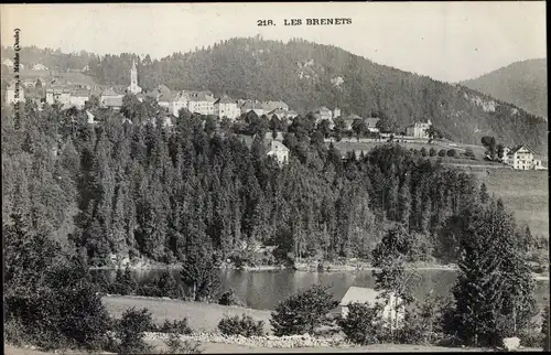 Ak Les Brenets La Cluse-et-Mijoux Doubs, Blick auf den Ort