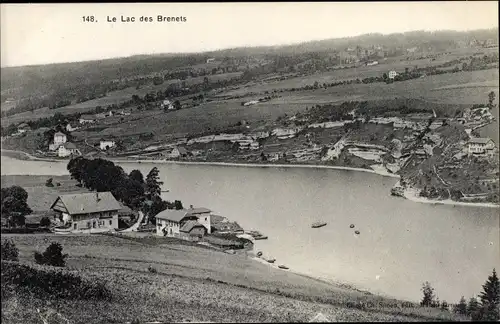 Ak Les Brenets La Cluse-et-Mijoux Doubs, Blick auf den Ort, le Lac