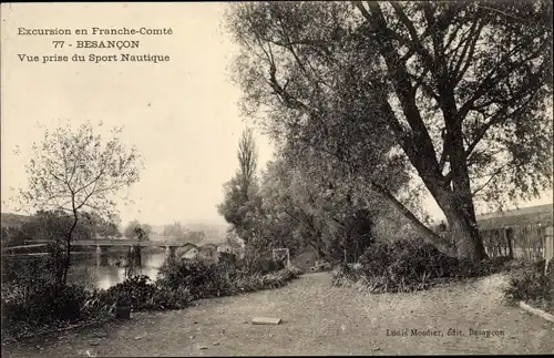 Ak Besançon Doubs, Vue prise du Sport Nautique