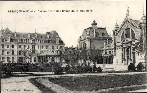 Ak Besançon Doubs, Hotel et Casino des Bains Salins de la Mouillere