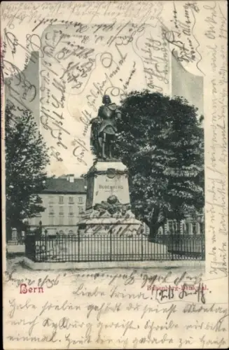 Ak Bern Stadt Kanton Bern, Bubenberg Denkmal