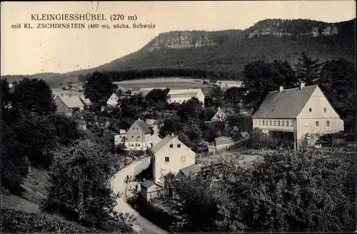 Ak Kleingießhübel Reinhardtsdorf Schöna in Sachsen, Panorama, Kleiner Zschirnstein