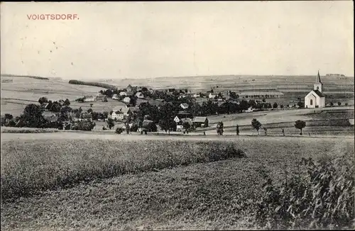 Ak Voigtsdorf Dorfchemnitz Sayda im Erzgebirge, Panorama