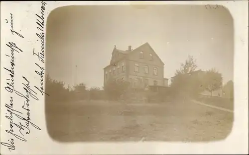 Foto Ak Döbeln Sachsen, Haus mit Garten